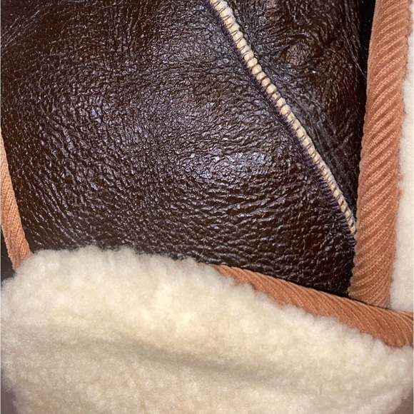 Unisex CROWNCAP synthetic shearling dark‎ brown sheepskin winter Aviator Hat - Picture 13 of 16